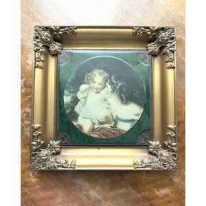Vintage Art Print Metal Framed Gold Ornate Sir Thomas Lawrence Nature